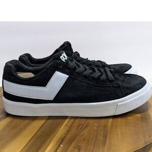 PONY Classic Low Black White Suede Leather Sneakers PP2CLSLO-LADIES Womens 7.5